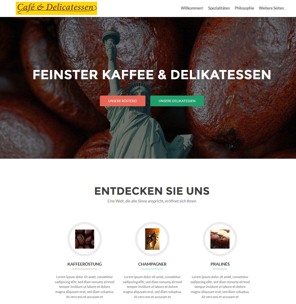 Café & Delikatessen Demo https.//Fengler.IT
